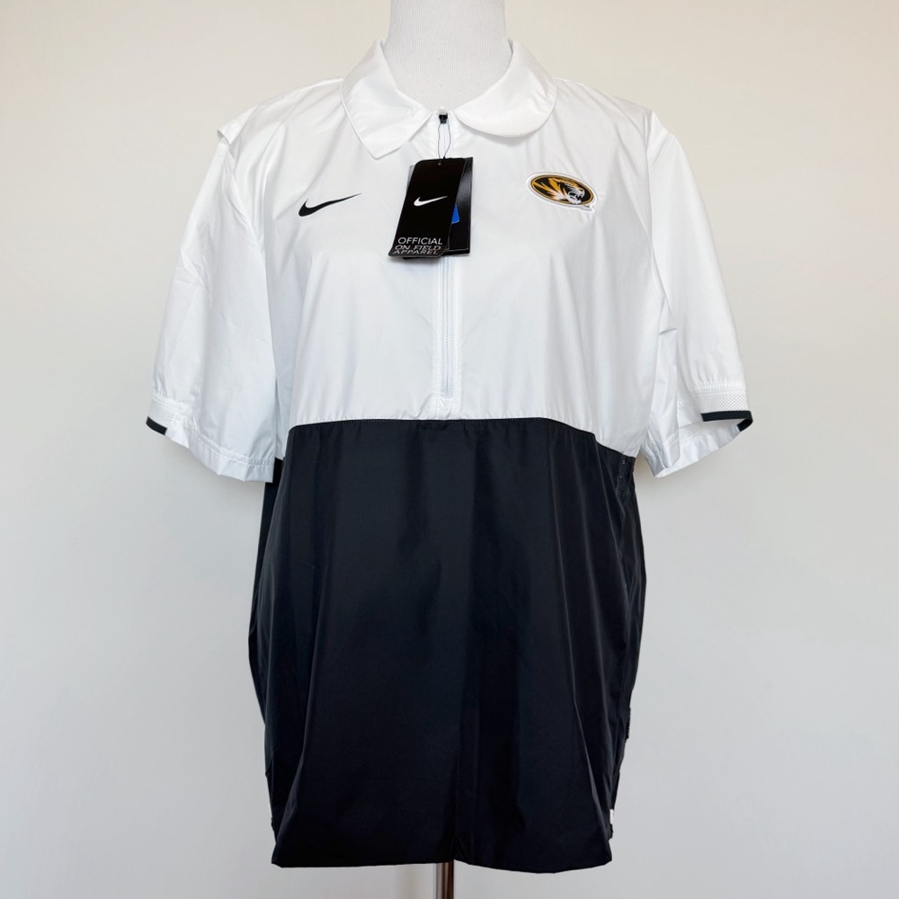 Nike Missouri Tigers Mizzou Coach’s On Field Windbreaker Shirt Jacket Mens Large